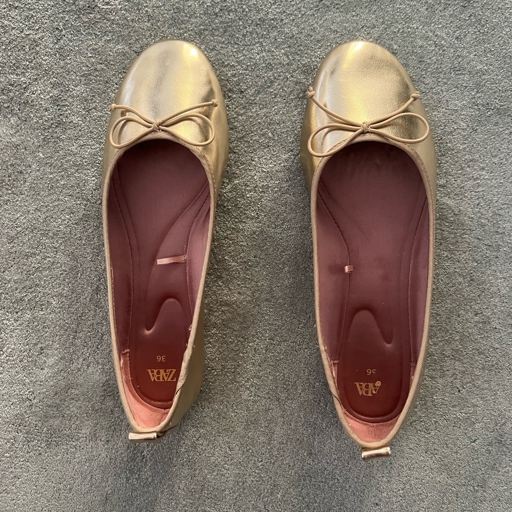 Zara ballet flats never worn
